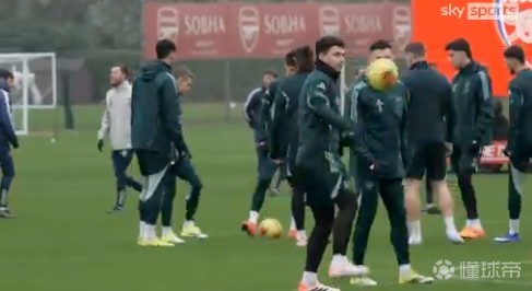 天空：萨卡、厄德高和廷贝尔缺席了阿森纳今日训练